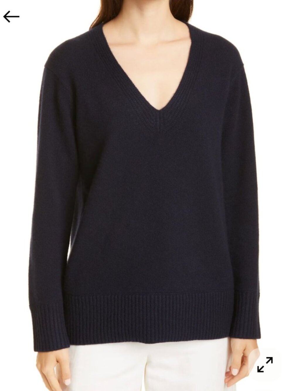 Vince Navy Cashmere Oversize Sweater
